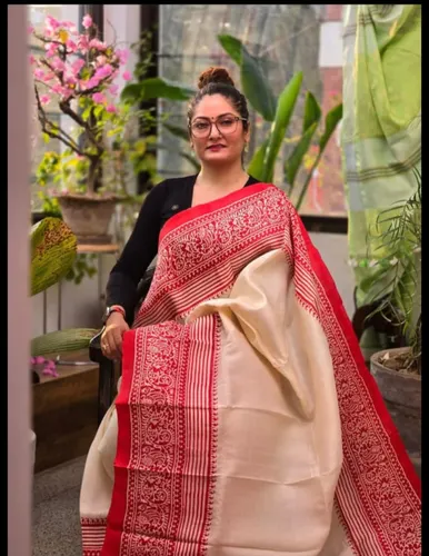Handwoven Bhishnupuri Silk Saree