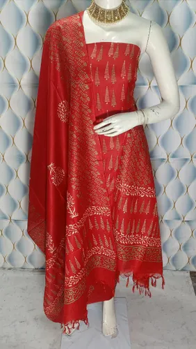 Timeless Grace – Pure Katan Staple Silk Full Suit Set