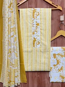 Pure Cotton with embroidery work Cotton Salwar