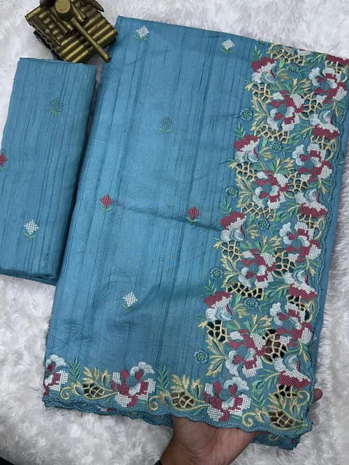 Elegant Visca Slub Silk With Soft Texture and Premium Saree