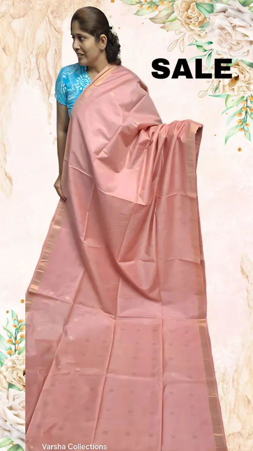 Elegant Handwoven Katan Silk Saree