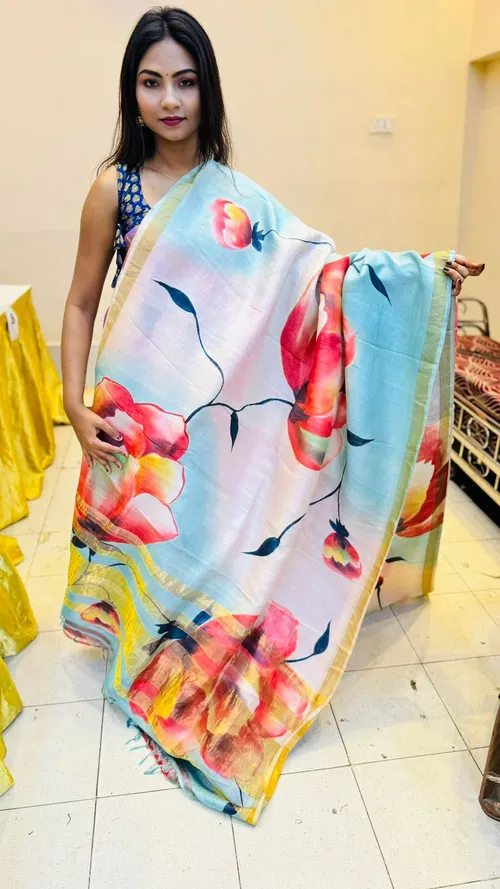 Pure Handloom Tussar Silk Sarees 