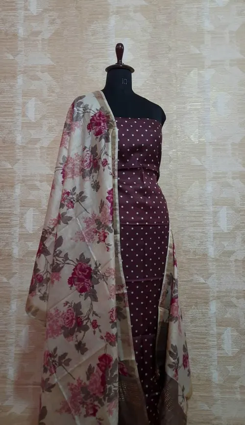 PURE HANDLOOM TUSSAR DESIGNER MATERIALS