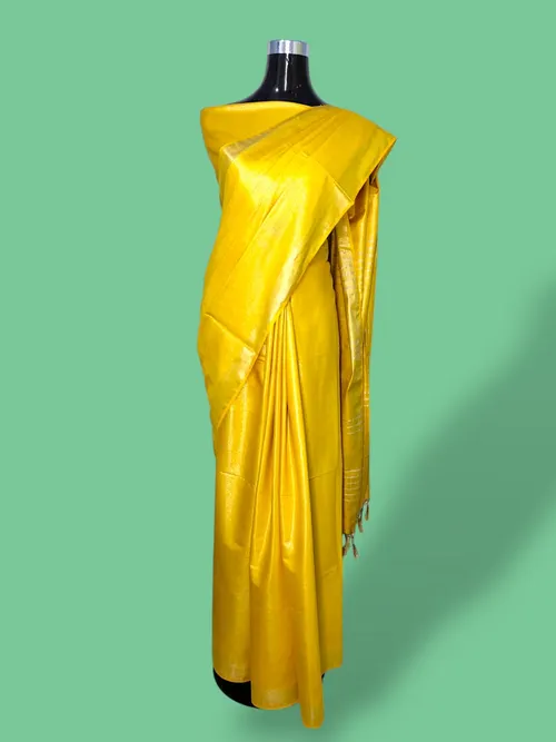 Luxe Tissue Viscose Saree with Intricate Thread & Zari Embroidery