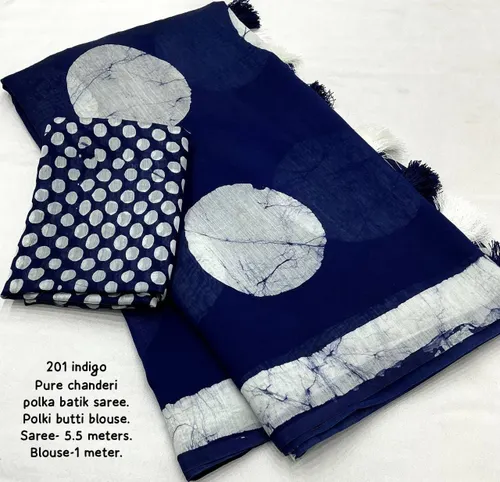 Handcrafted Pure Chanderi Cotton Fabric Saree