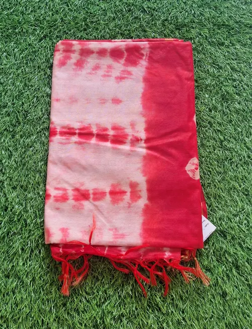 Beautiful Dye n Tie Shibori Silk Sarees Batik Print
