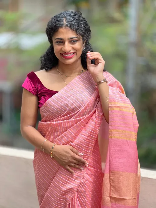 Elegant Kota Silk Saree with Bold Zig Zag Print