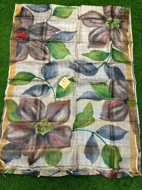 Pure Handloom Tussar Silk Sarees 