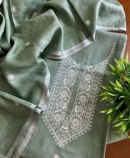 Elegant Embroidered Top & Dupatta Set – Refined & Graceful Ensemble