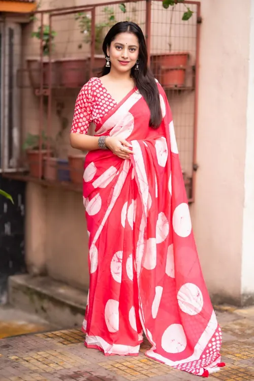 Handcrafted Pure Chanderi Cotton Fabric Saree