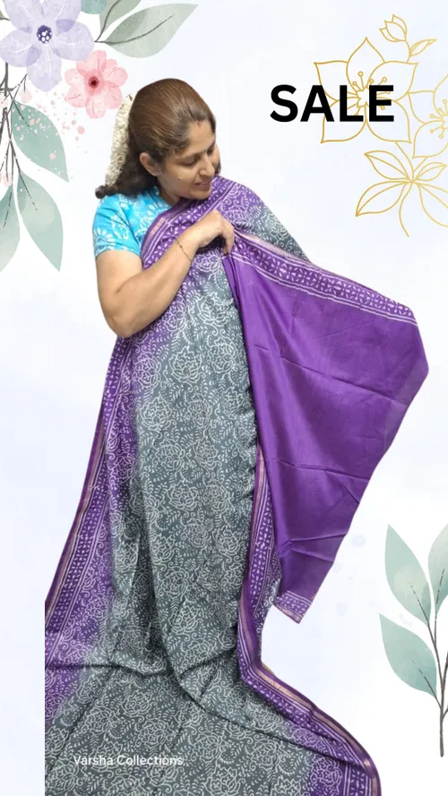 Handloom Dual Tone Silk Saree