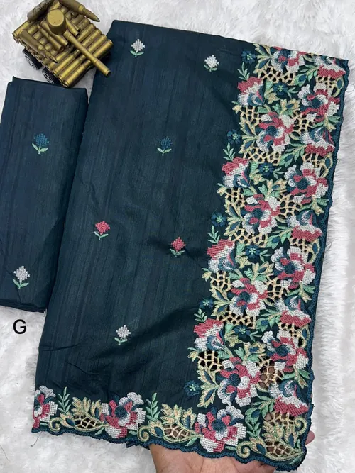 Elegant Visca Slub Silk With Soft Texture and Premium Saree