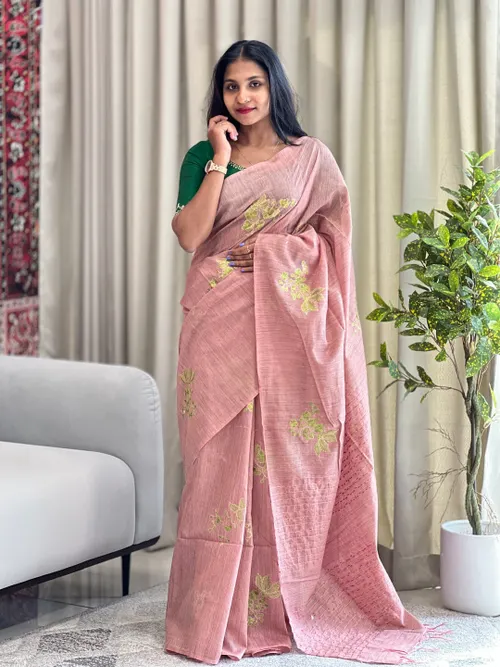 Beautiful Baswada Silk Sarees with Elegant Embroidery 