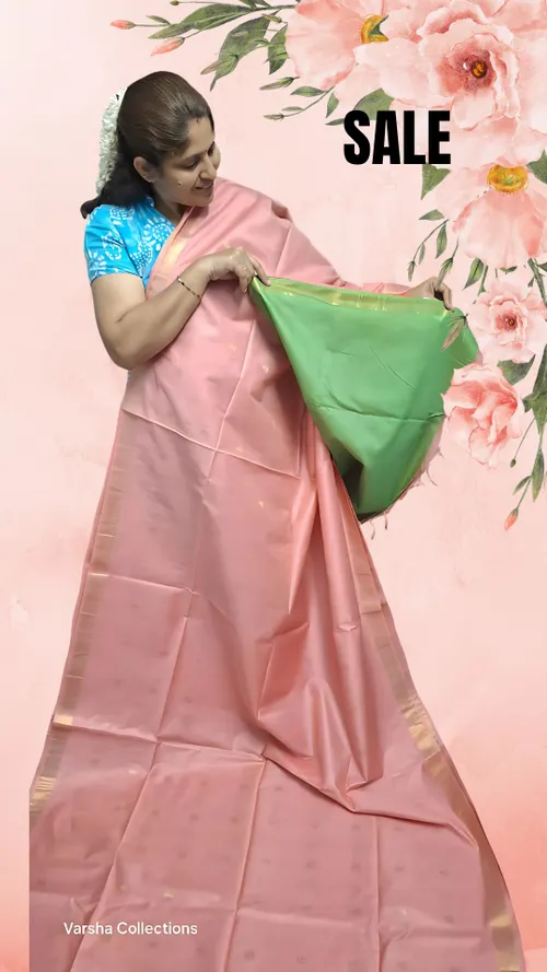 Elegant Handwoven Katan Silk Saree