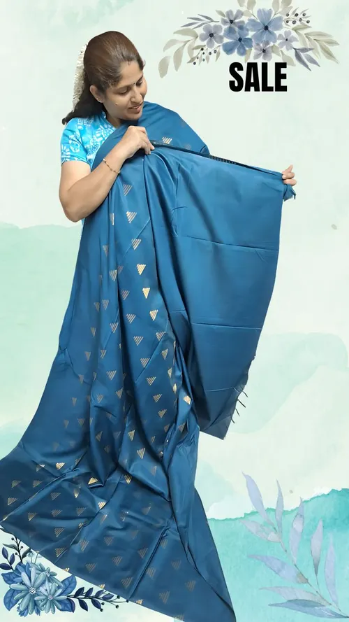 Traditional Katan Silk Saree with Blouse Piece