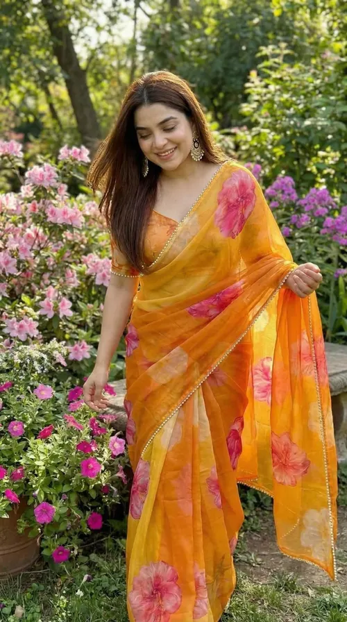 Pearl Grace Digital Georgette Saree