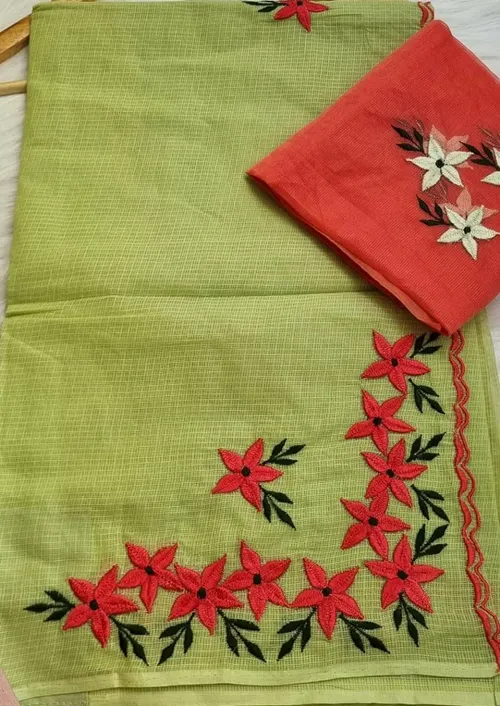  Elegant Kota Doria Saree with Blouse Piece