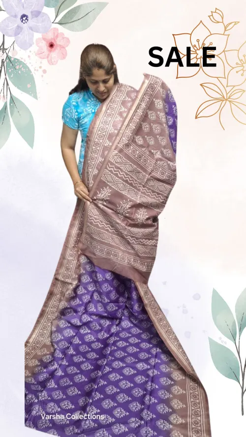 Handloom Dual Tone Silk Saree