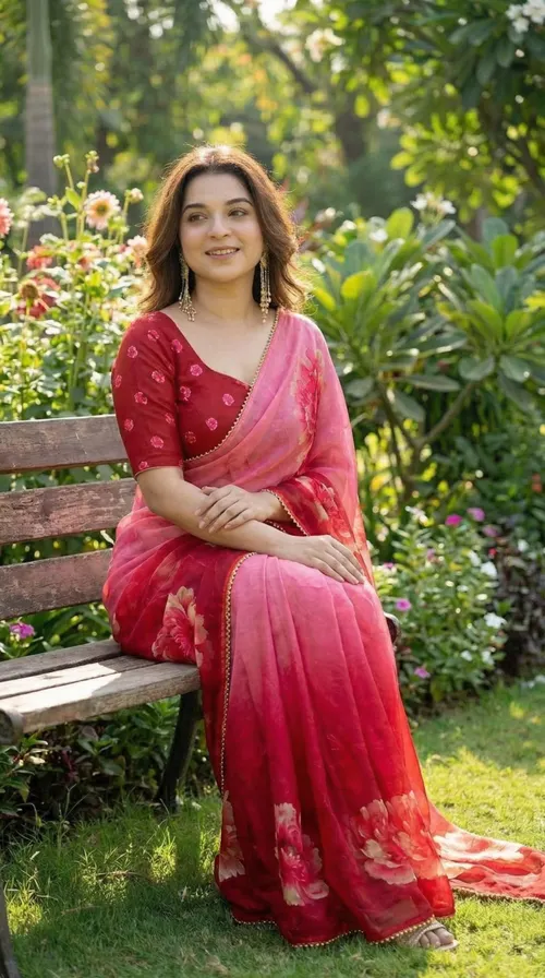 Pearl Grace Digital Georgette Saree