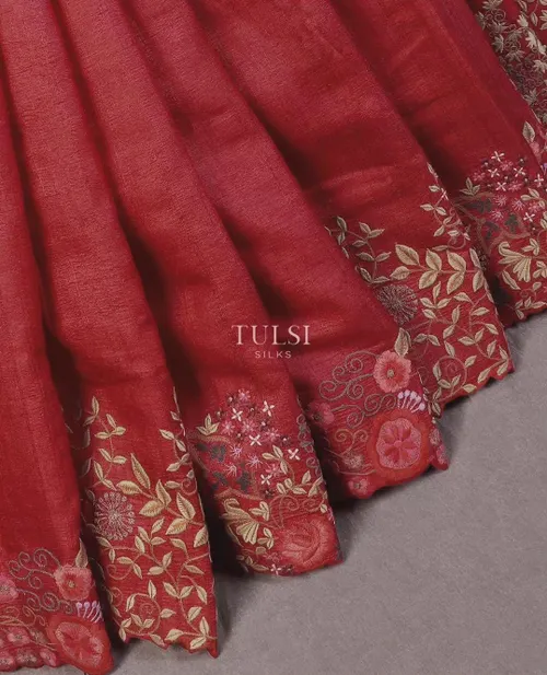 Exquisite Full Body Embroidered Tussar Munga Silk with Fine Detailing