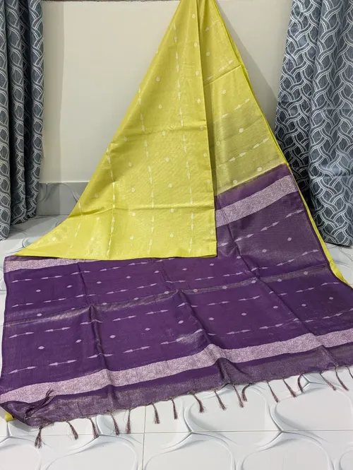  Elegant Indigo Printed Premium Katan Silk Saree