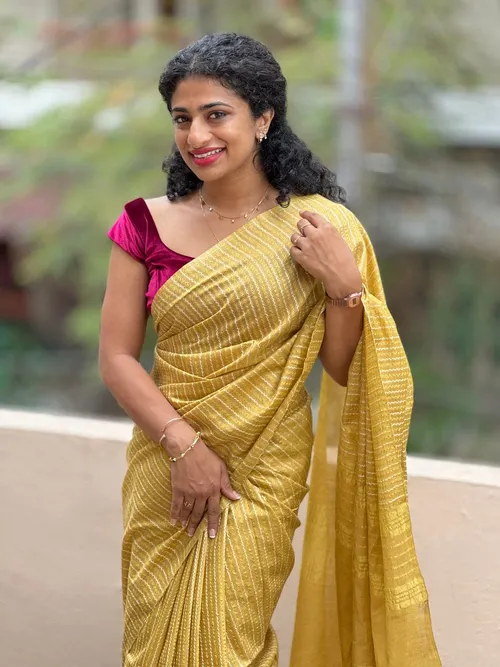 Elegant Kota Silk Saree with Bold Zig Zag Print