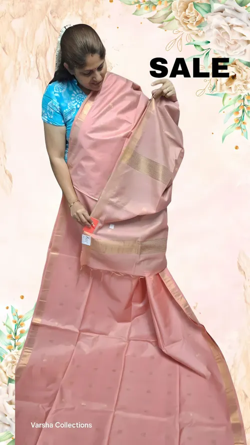 Elegant Handwoven Katan Silk Saree