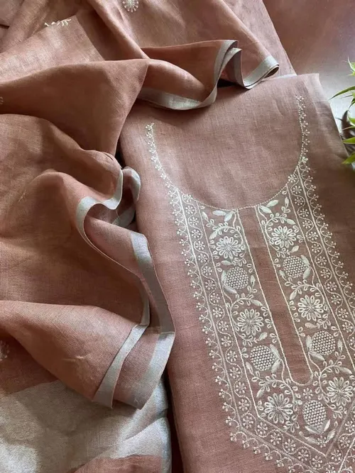 Elegant Embroidered Top & Dupatta Set – Refined & Graceful Ensemble