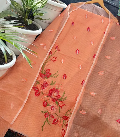  Royal Kota Doria Embroidered Suit Set