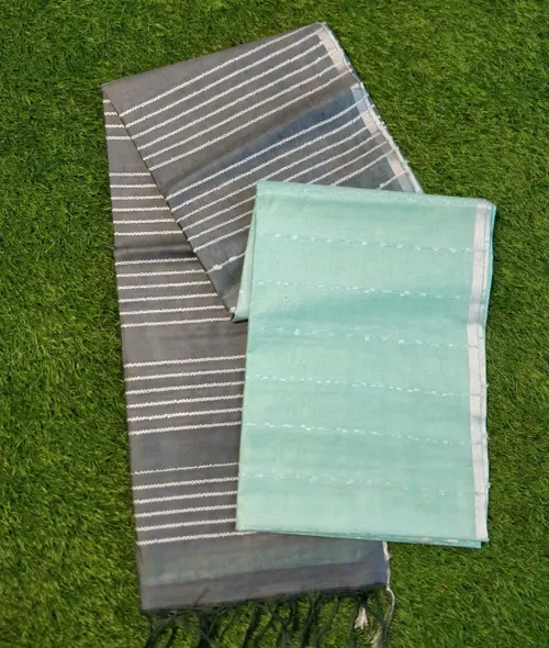 premium kota saree for women with rich embroidery &butti blouse