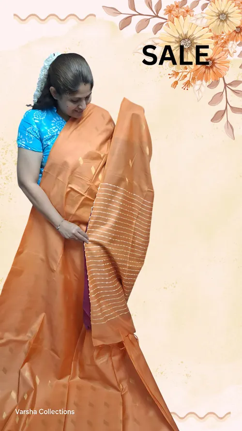 Traditional Katan Silk Saree with Blouse Piece