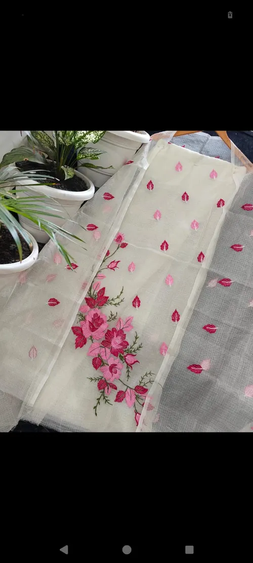  Royal Kota Doria Embroidered Suit Set