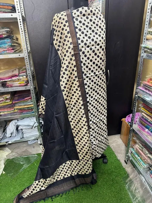  Whispering Weaves Tussar Top & Duppatta