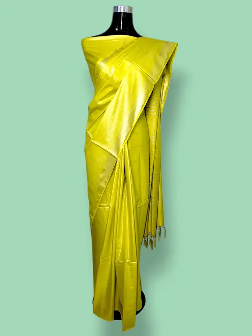 Luxe Tissue Viscose Saree with Intricate Thread & Zari Embroidery