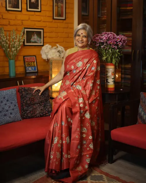 Handloom Pure Desi Tusser Silk Saree