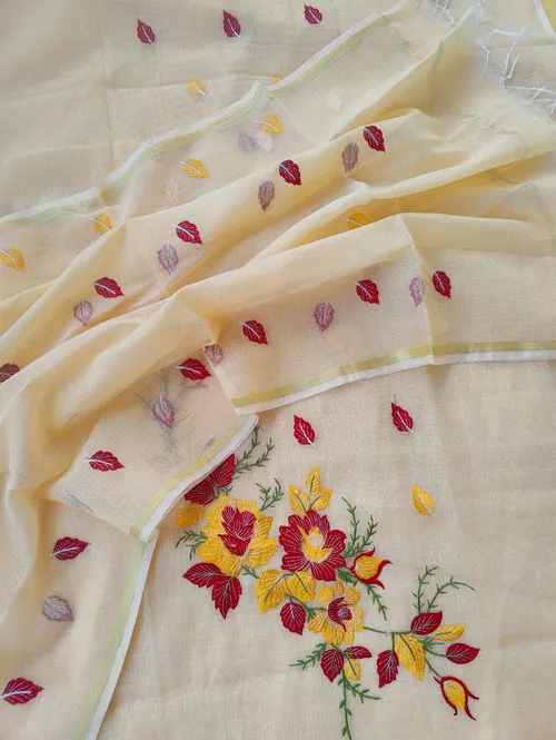  Royal Kota Doria Embroidered Suit Set