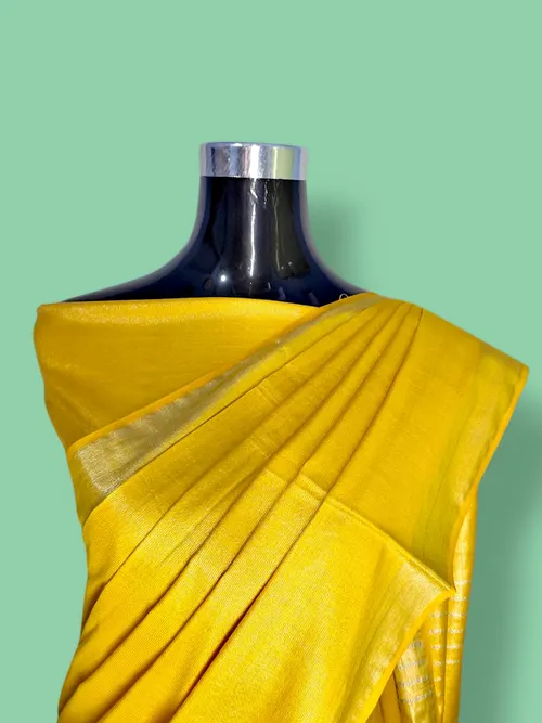 Luxe Tissue Viscose Saree with Intricate Thread & Zari Embroidery