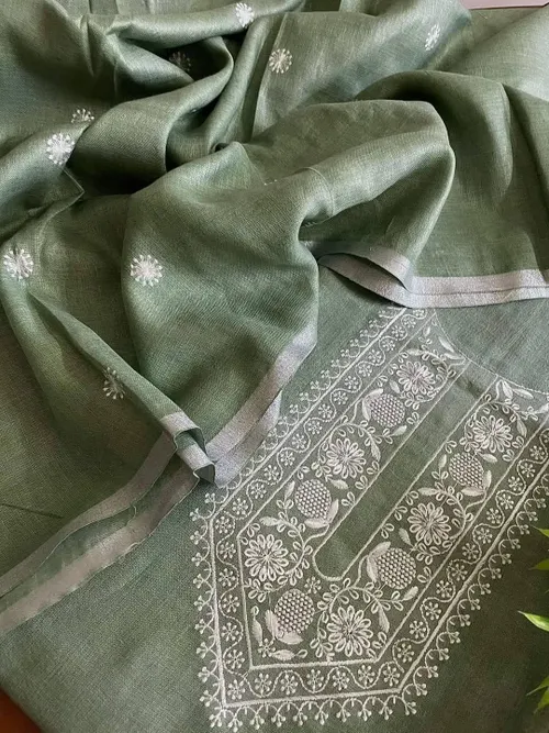 Elegant Embroidered Top & Dupatta Set – Refined & Graceful Ensemble