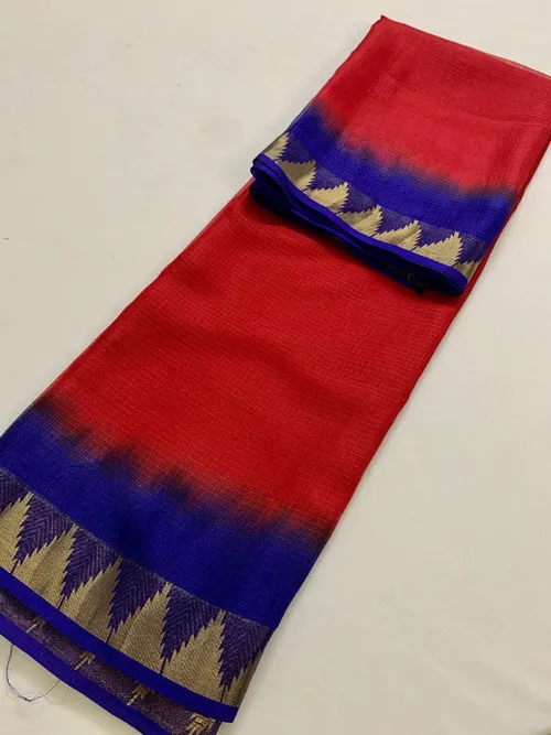 GraceLite Timpal Kota Doria Saree