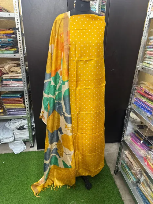 PURE HANDLOOM TUSSAR DESIGNER MATERIALS