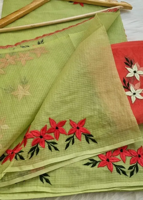  Elegant Kota Doria Saree with Blouse Piece