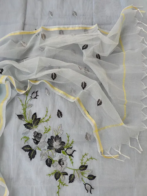  Royal Kota Doria Embroidered Suit Set