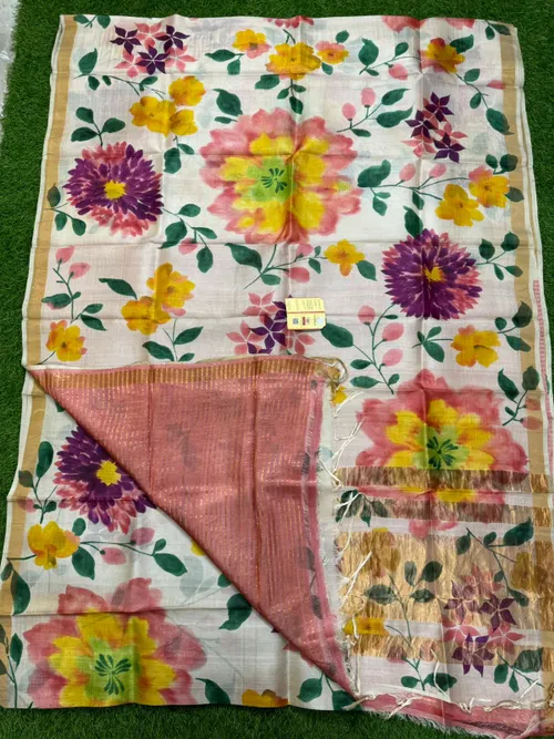 Pure Handloom Tussar Silk Sarees 