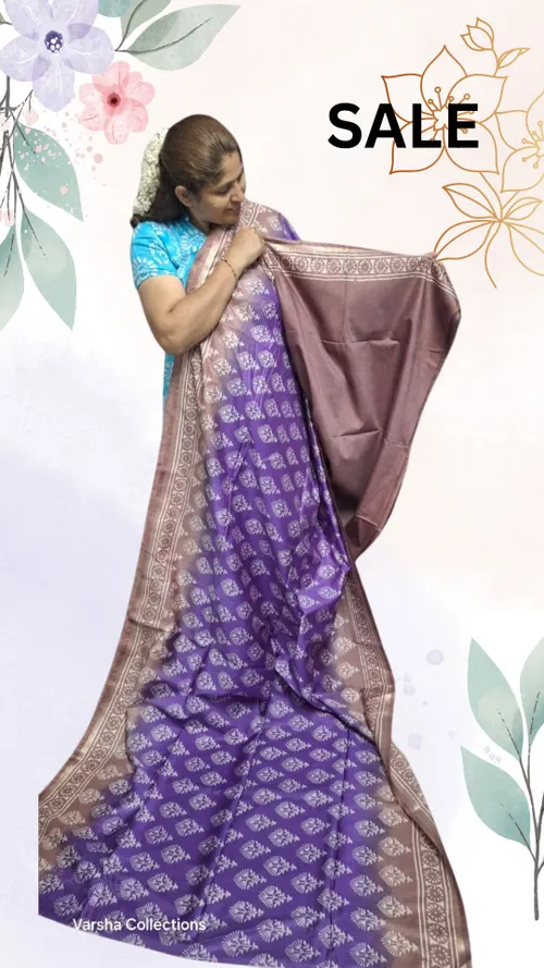 Handloom Dual Tone Silk Saree
