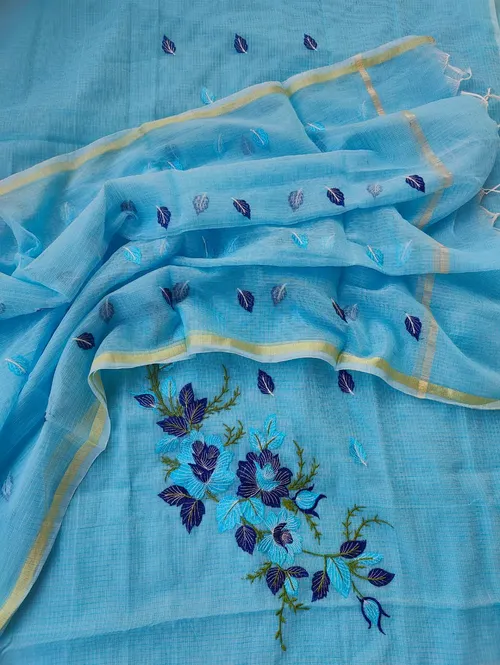  Royal Kota Doria Embroidered Suit Set