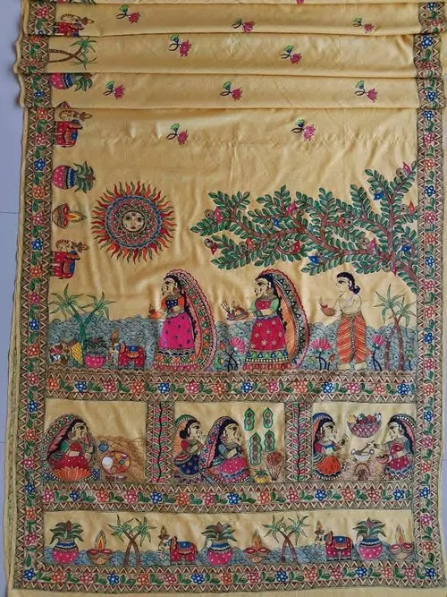 Handwoven Gheecha Silk Saree with Rich Texture 