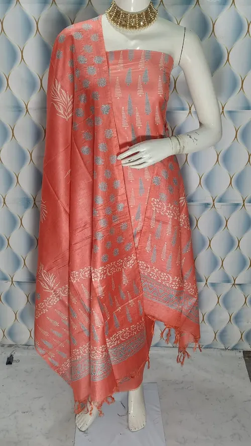 Timeless Grace – Pure Katan Staple Silk Full Suit Set