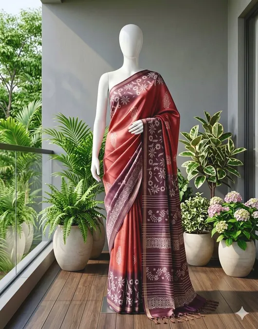 Premium Tissue Kota Style Bhagalpuri Saree
