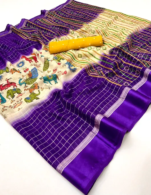 Stylish Satin Border That Adds a Refined Touch Saree