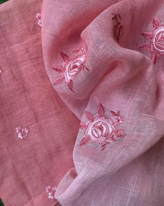 Royal Bloom Linen Saree